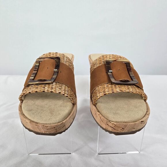 Vaneli Wedge Shoes Women's 10 M Cattee Tan Straw NIB - Picture 3 of 16